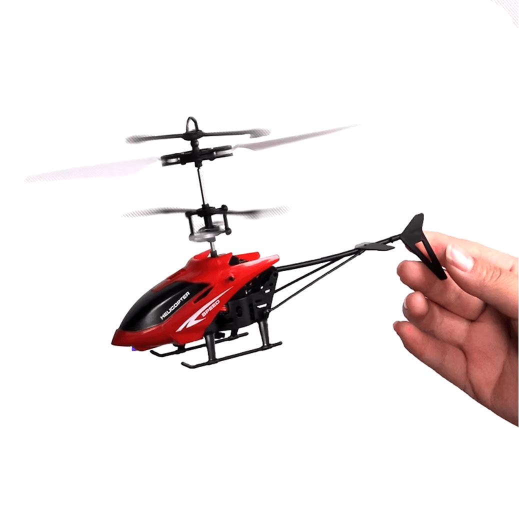 MINI HELICÓPTERO VOLADOR RC CON INDUCCIÓN INFRAROJO Y BOTON REMOTO